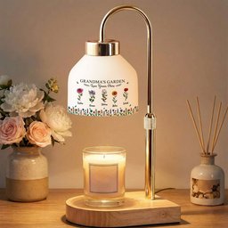 Grandma's Garden Love Grows Here - Personalized Candle Warmer – view 3