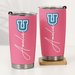 School Logo, High School Logo, Club Logo Graduation Photo - Personalized Tumbler – view 4