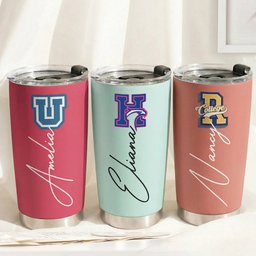 School Logo, High School Logo, Club Logo Graduation Photo - Personalized Tumbler