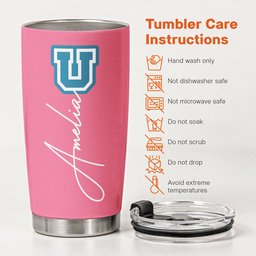 School Logo, High School Logo, Club Logo Graduation Photo - Personalized Tumbler – view 7
