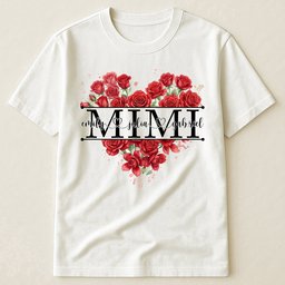 Mimi Shirt Custom Birth Flower & Names Mother's Day Gift For Her - Personalized Shirt – view 4
