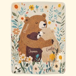 Mama Bear Mother's Day Gift For Mom, Wife, Daughter - Personalized Blanket – view 2
