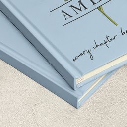 The Next Chapter Journal Custom Name Flower - Personalized Journal – view 2