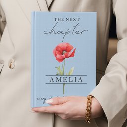 The Next Chapter Journal Custom Name Flower - Personalized Journal – view 5