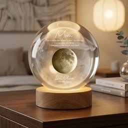 Custom Moon Phase By Date Gift For Mom Mother's Day Keepsake - Personalized Night Light – view 2