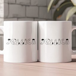 Custom Name With Naughty - Funny Gifts For Coworkers, Friends, Wife - Personalized Mug – view 2