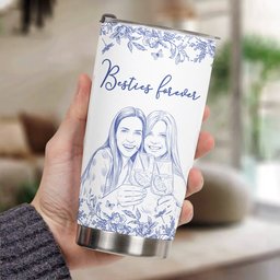 Custom Photo Cup Gift For Friends, Soul Sisters - Personalized Tumbler Cup – view 5