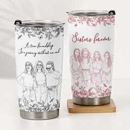 Custom Photo Cup Gift For Friends, Soul Sisters - Personalized Tumbler Cup – view 4