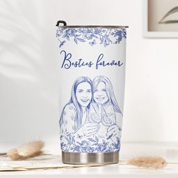 Custom Photo Cup Gift For Friends, Soul Sisters - Personalized Tumbler Cup – view 2