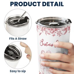 Custom Photo Cup Gift For Friends, Soul Sisters - Personalized Tumbler Cup – view 7