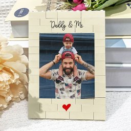 Daddy & Me Father's Day Gift For Dad, Husband - Personalized Rectangle Building Brick – view 5