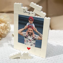 Daddy & Me Father's Day Gift For Dad, Husband - Personalized Rectangle Building Brick – view 4