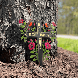 Memorial Metal Cross Stake Grave Marker Remembrance Gift - Personalized Garden Stake – view 5