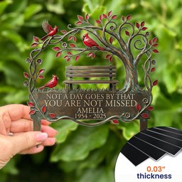Memorial Stake Cardinal Remembrance Gift - Personalized Garden Stake – view 2