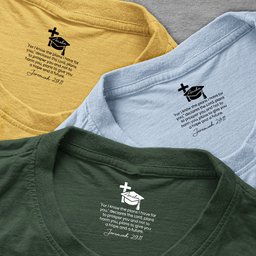 Christian Graduation Gift With Motivational Message For Son/Daughter - Personalized Shirt – view 4