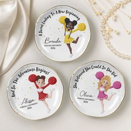 Senior Cheerleader - Personalized Jewelry Dish – view 2