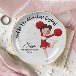 Senior Cheerleader - Personalized Jewelry Dish – view 4