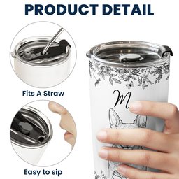 Custom Pet Portrait Cup Gift For Dog Lover, Cat Lover - Personalized Tumbler Cup – view 8