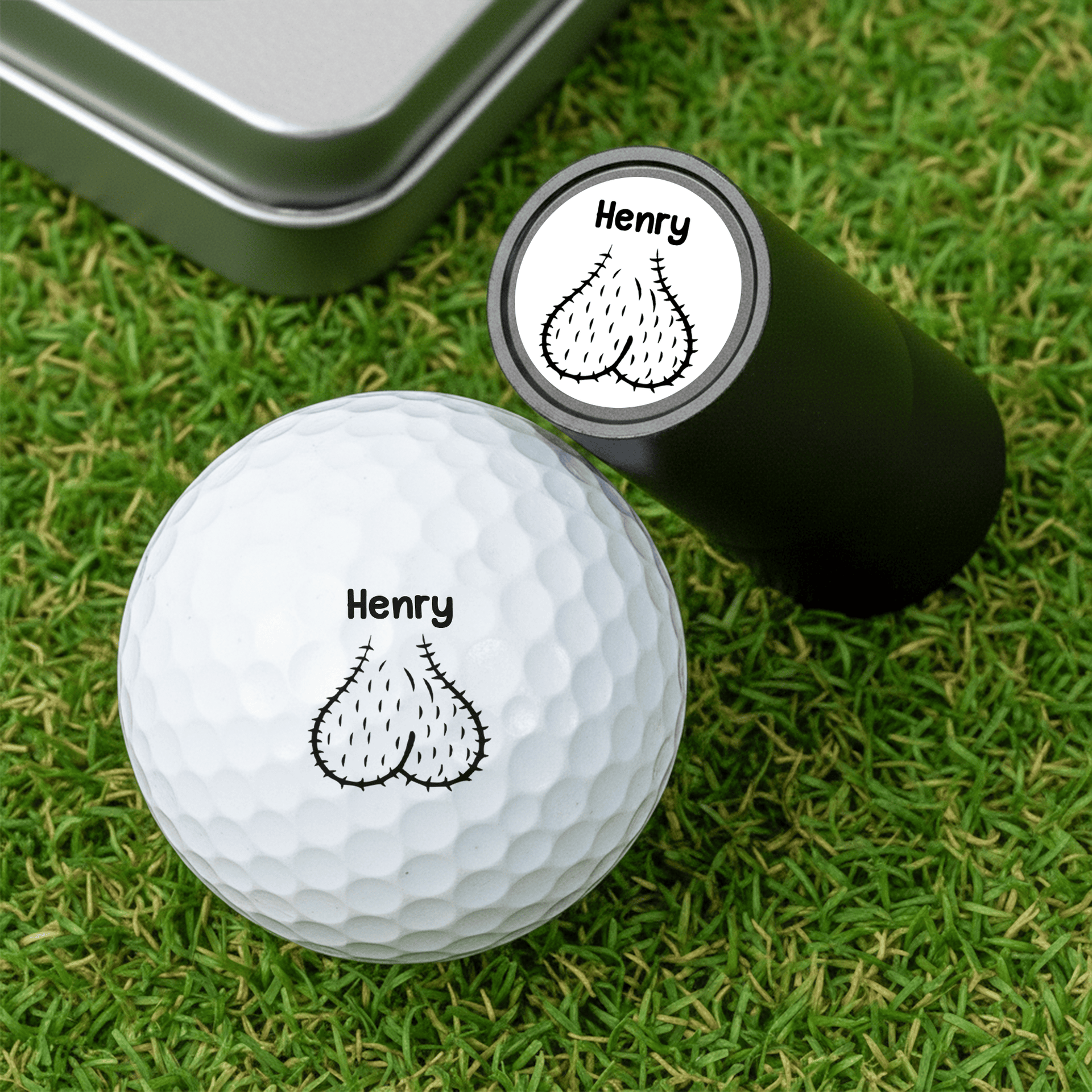 Funny Golf Gifts For Men, Guy Gift, Funny Gift For Man - Personalized Golf Ball Stamp