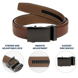 To My Son Grandson Stand Tall I Love You - Personalized Leather Belt – view 6