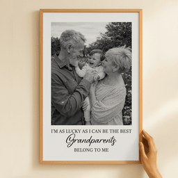 I'm As Lucky As I Can Be The Best Mommy, Daddy, Grandparents Belongs To Me - Personalized Photo Poster – view 4