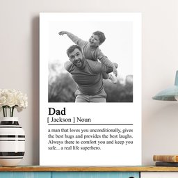Dad Definition - Father's Day Gifts For Husband, Daddy - Personalized Photo Poster – view 2
