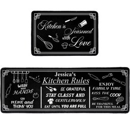 Kitchen Rules - Personalized Runner Rug – view 3