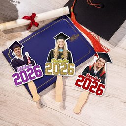 Graduation Custom Face And Name - Personalized Graduation Fan – view 4
