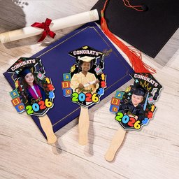 Kindergarten Preschool Graduation - Personalized Graduation Fan – view 4