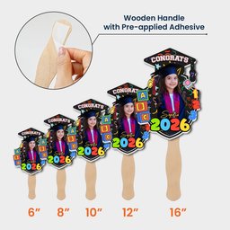 Kindergarten Preschool Graduation - Personalized Graduation Fan – view 5