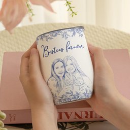 Custom Photo Gift For Friends, Soul Sisters - Personalized Photo Wine Tumbler – view 5