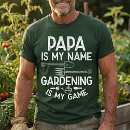 Gardening Is My Game Gift For Grandpa, Papa - Personalized Shirt – view 2