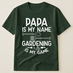 Gardening Is My Game Gift For Grandpa, Papa - Personalized Shirt – view 3