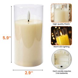 This Candle Burns In Loving Memory - Personalized Photo LED Candle Light – view 6