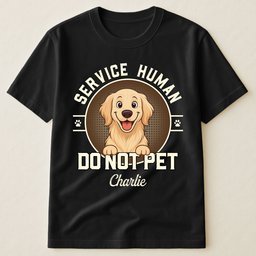 Service Human - Dog New Version - Personalized Shirt – view 2