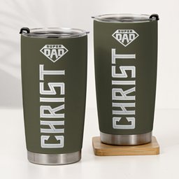 Custom Name & Icon Gift For Husband, Dad, Son - Personalized Tumbler Cup – view 4