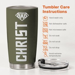 Custom Name & Icon Gift For Husband, Dad, Son - Personalized Tumbler Cup – view 7
