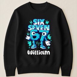 Brainrot Six Seven Kid Gaming - Personalized Shirt – view 7