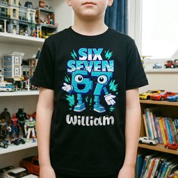 Brainrot Six Seven Kid Gaming - Personalized Shirt