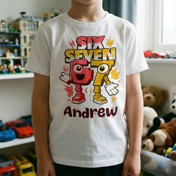 Brainrot Six Seven Kid Gaming - Personalized Shirt – view 4