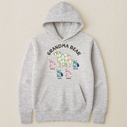 Grandma Bear Patchwork Print - Personalized Shirt – view 5