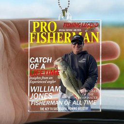 Pro Fisherman - Personalized Photo Rear View Mirror Accessory – view 4