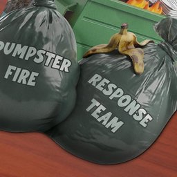 Dumpster On Fire Response Team - Funny Gift For Coworkers - Personalized 3D Mouse Pad – view 2