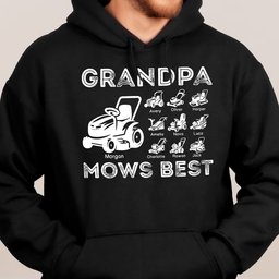Grandpa Mows Best - Personalized Shirt – view 6