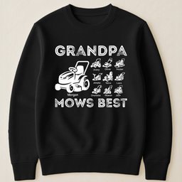 Grandpa Mows Best - Personalized Shirt – view 3