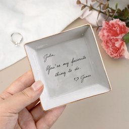 Custom Message - Valentines' Day Gifts For Her, Wife, Girlfriend - Personalized Jewelry Dish – view 7