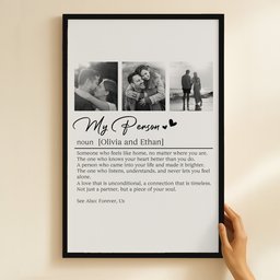 My Person Definition Anniversary Gift, Valentines Gift - Personalized Photo Poster – view 6