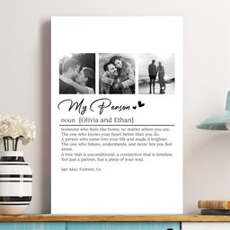 My Person Definition Anniversary Gift, Valentines Gift - Personalized Photo Poster – view 4