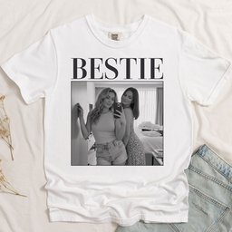 Bestie - Vintage Version - Personalized Photo Comfort Tee – view 5