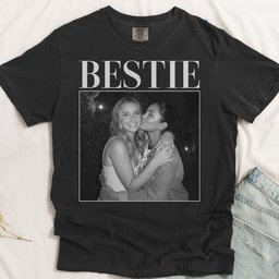 Bestie - Vintage Version - Personalized Photo Comfort Tee – view 2